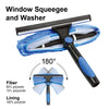 5 Piece Home Cleaning Kit with 24 Foot Extension Pole